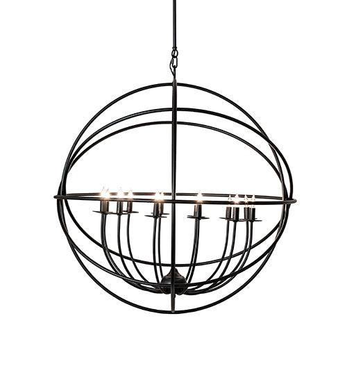 36" Wide Atom Enerjisi 12 Light Chandelier