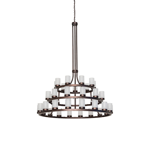 72" Wide Loxley 39 Light Three Tier Chandelier