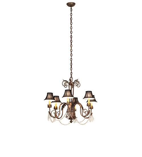 28" Wide Lindsay 6 Light Chandelier