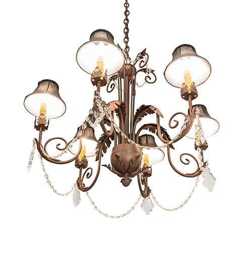 28" Wide Lindsay 6 Light Chandelier