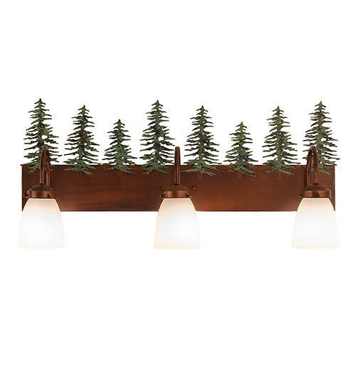 28" Wide Tall Pines 3 Light Vanity Light