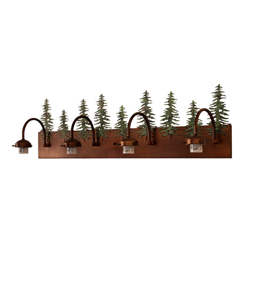 34" Wide Tall Pines 4 Light Vanity Light