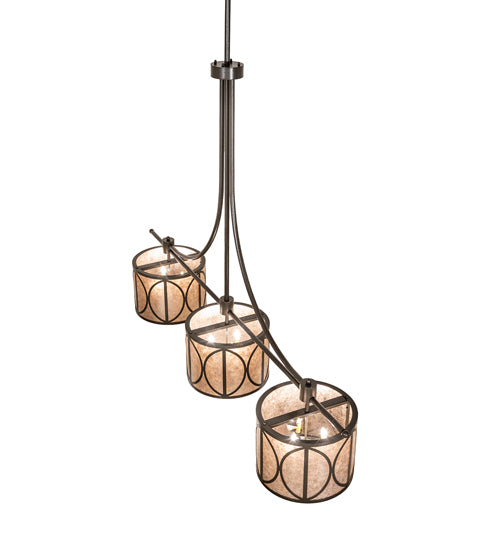 90" Long Penelope 3 Light Pendant