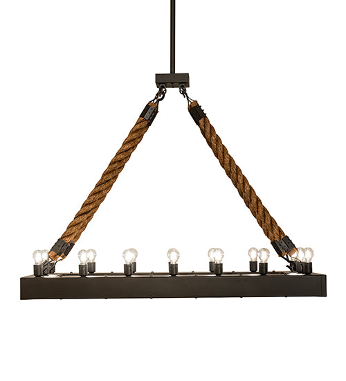 60" Long Quadrato Alva 16 Light Rope Pendant