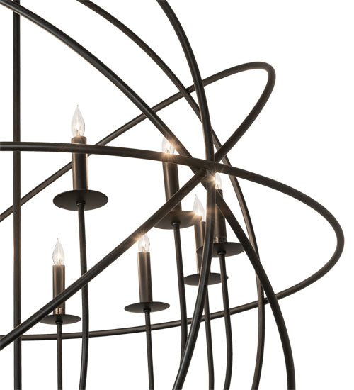 42" Wide Atom Enerjisi 12 Light Chandelier