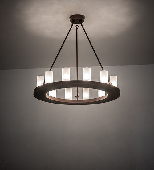 36" Wide Loxley 12 Light Chandelier