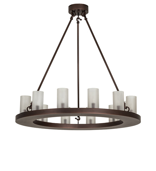 36" Wide Loxley 12 Light Chandelier