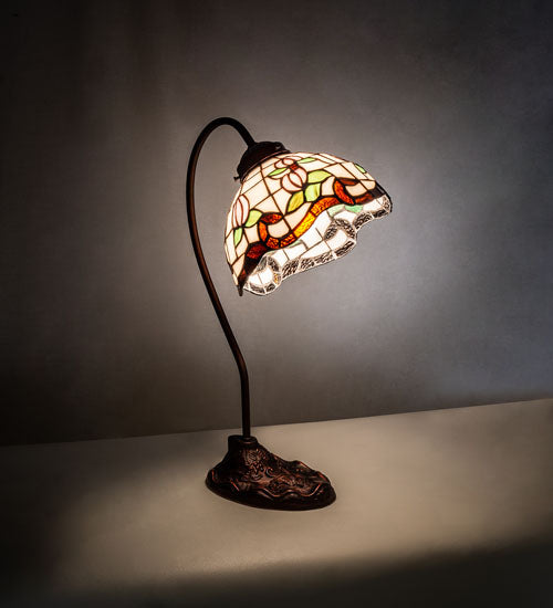 18" High Roseborder Desk Lamp