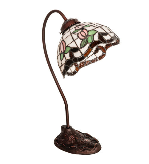 18" High Roseborder Desk Lamp