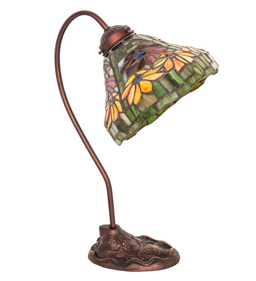 18" High Tiffany Poinsettia Desk Lamp