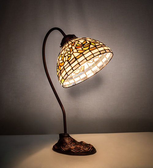 18" High Tiffany Turning Leaf Desk Lamp