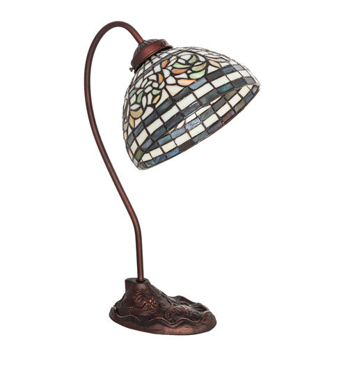 18" High Tiffany Turning Leaf Desk Lamp