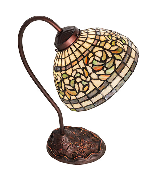 18" High Tiffany Turning Leaf Desk Lamp