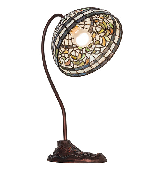 18" High Tiffany Turning Leaf Desk Lamp