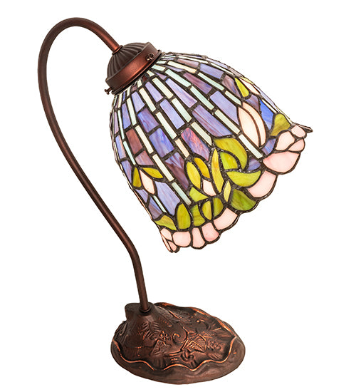 18" High Tiffany Flowering Lotus Desk Lamp