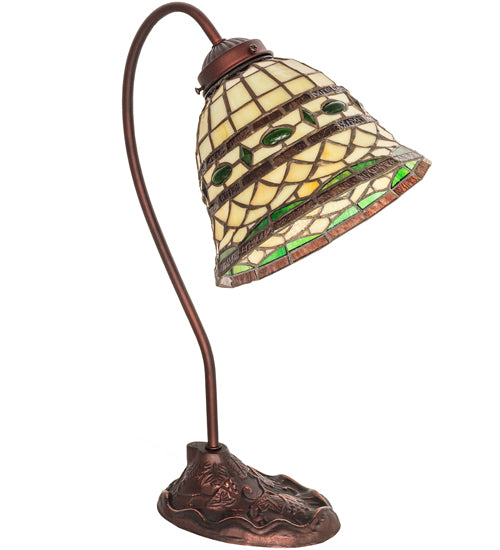 18" Wide Tiffany Roman Desk Lamp