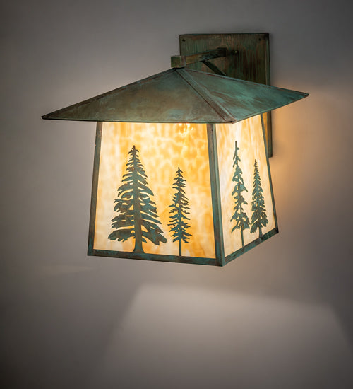 18" Wide Stillwater Tall Pines Wall Sconce