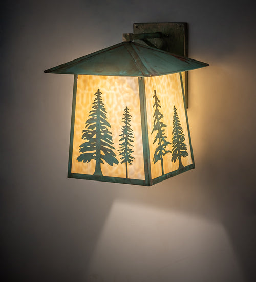 16" Wide Stillwater Tall Pines Wall Sconce