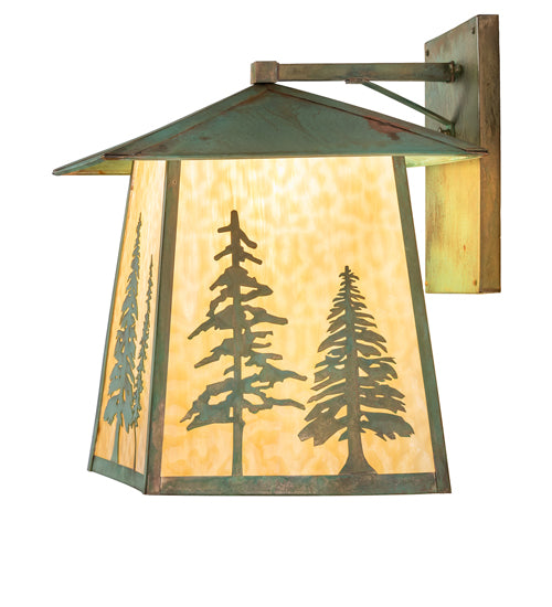 16" Wide Stillwater Tall Pines Wall Sconce