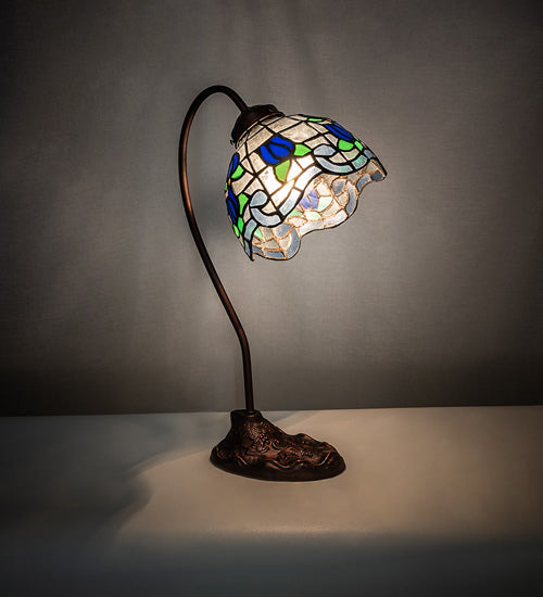 18" High Roseborder Desk Lamp