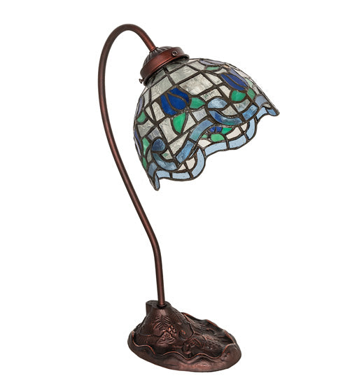 18" High Roseborder Desk Lamp