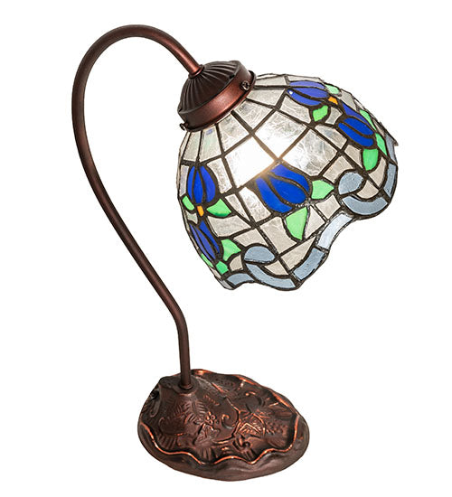 18" High Roseborder Desk Lamp