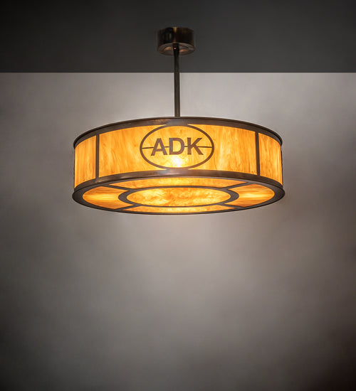 36.5" Wide Personalized Adirondack Bank Pendant