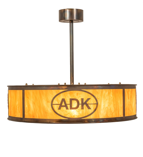 36.5" Wide Personalized Adirondack Bank Pendant