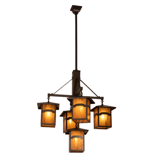 32" Wide Seneca Mountain View 5 Light Chandelier