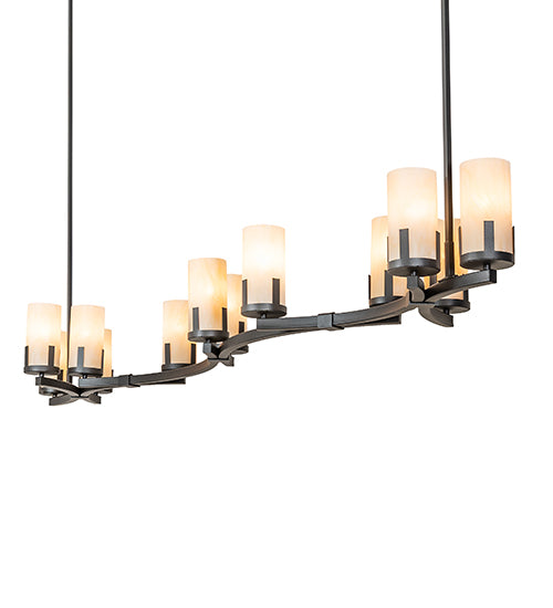 96" Long Cero 12 Light Oblong Chandelier