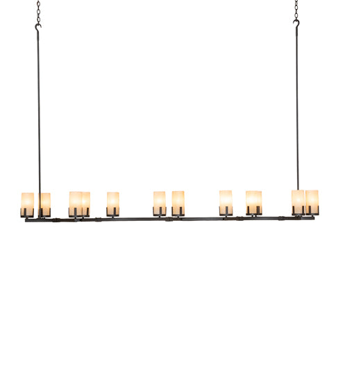 96" Long Cero 12 Light Oblong Chandelier