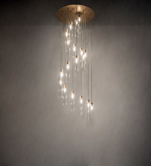 36" Wide Cilindro 18 Light Cascading Pendant