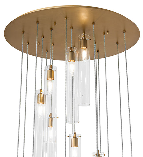 36" Wide Cilindro 18 Light Cascading Pendant