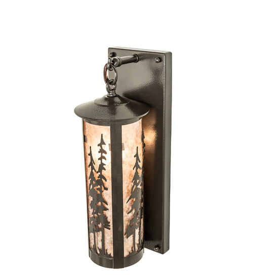 5" Wide Fulton Tall Pines Hanging Wall Sconce