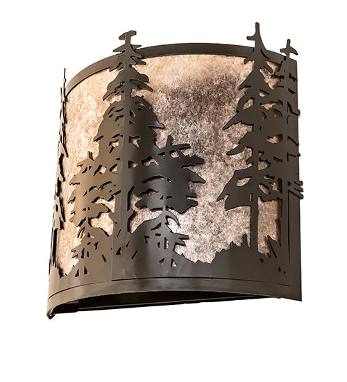 12" Wide Tall Pines Wall Sconce