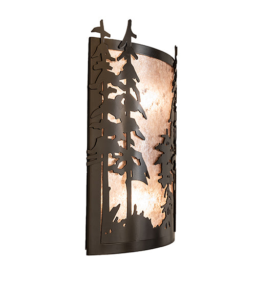 12" Wide Tall Pines Wall Sconce