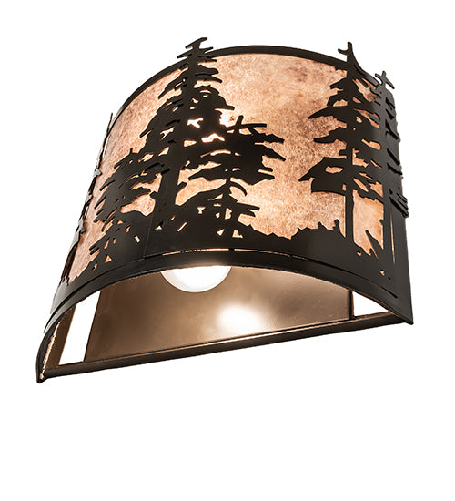 12" Wide Tall Pines Wall Sconce