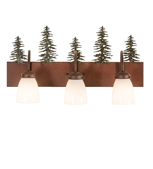 24"Wide Tall Pines 3 Light Vanity Light