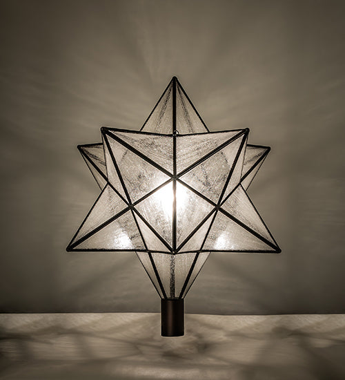 18" Wide Moravian Star Post Mount