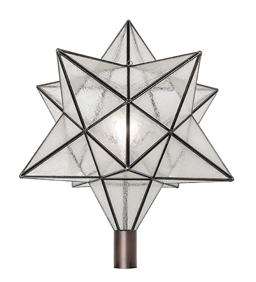 18" Wide Moravian Star Post Mount