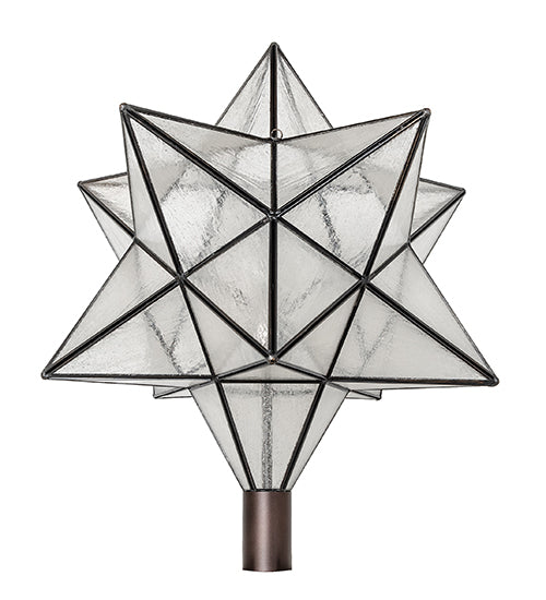 18" Wide Moravian Star Post Mount