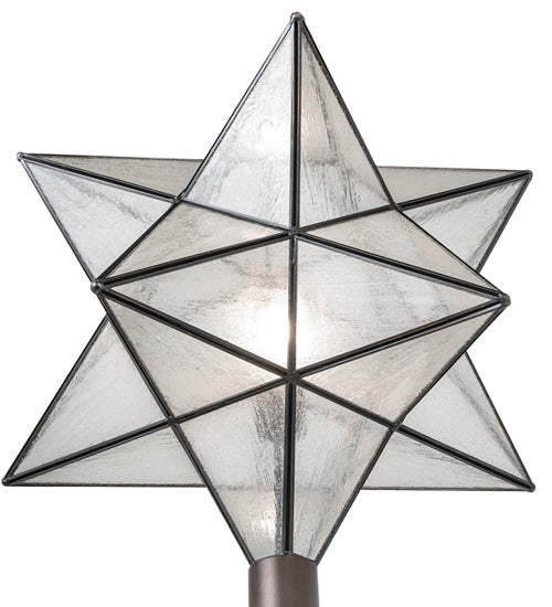 18" Wide Moravian Star Post Mount