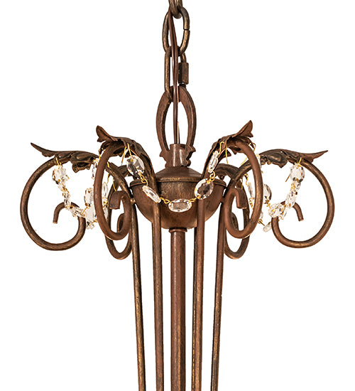 30" Wide Lindsay 6 Light Chandelier