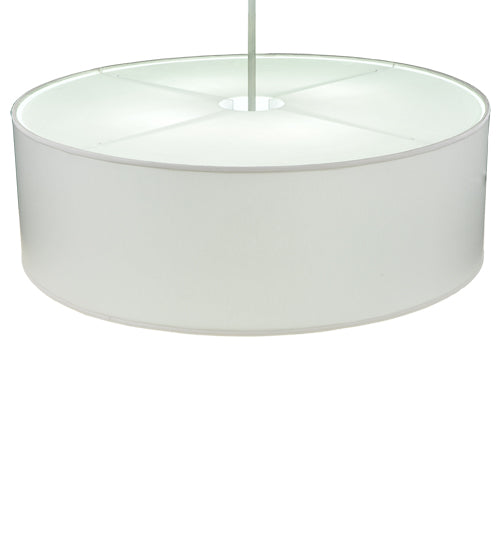 42" Wide Cilindro White Trilam Textrene Pendant