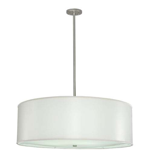 42" Wide Cilindro White Trilam Textrene Pendant