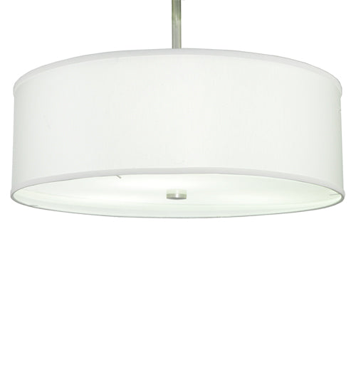 24" Wide Cilindro White Trilam Textrene Pendant