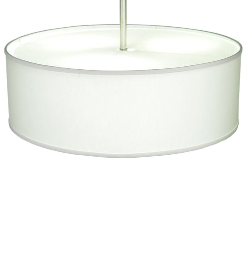 24" Wide Cilindro White Trilam Textrene Pendant