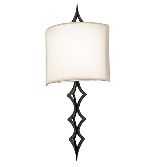 12" Wide Cilindro Diamente Wall Sconce