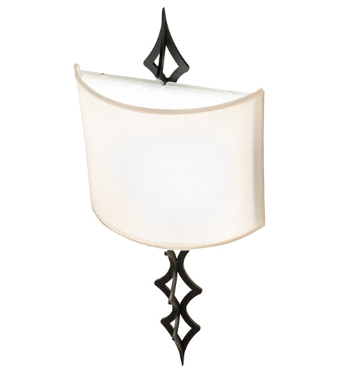 12" Wide Cilindro Diamente Wall Sconce