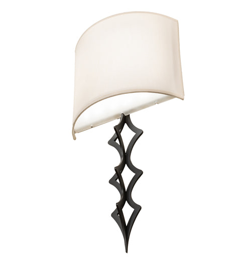 12" Wide Cilindro Diamente Wall Sconce